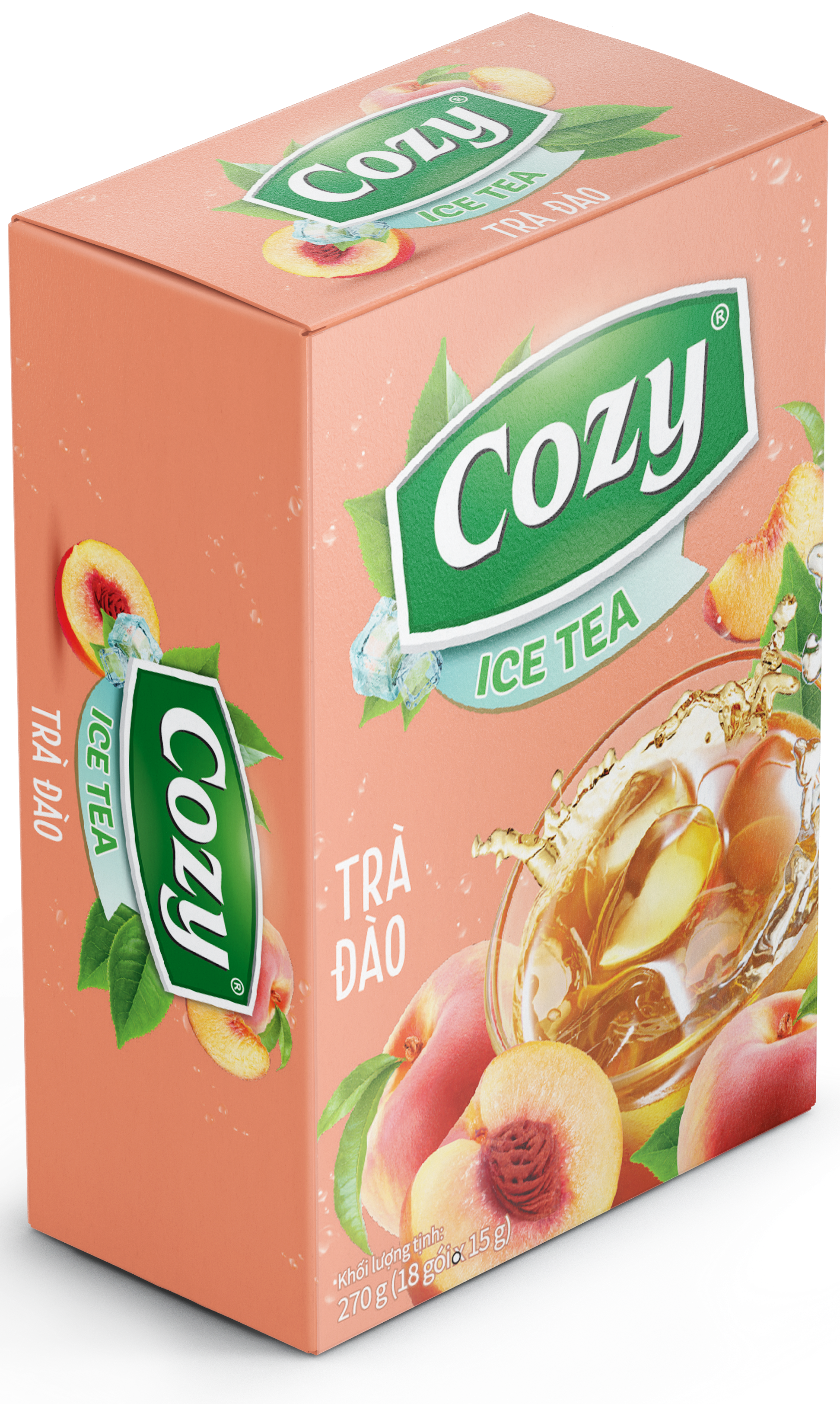 Cozy Instant Iced Tea Peach 16×15 g (240 g)
